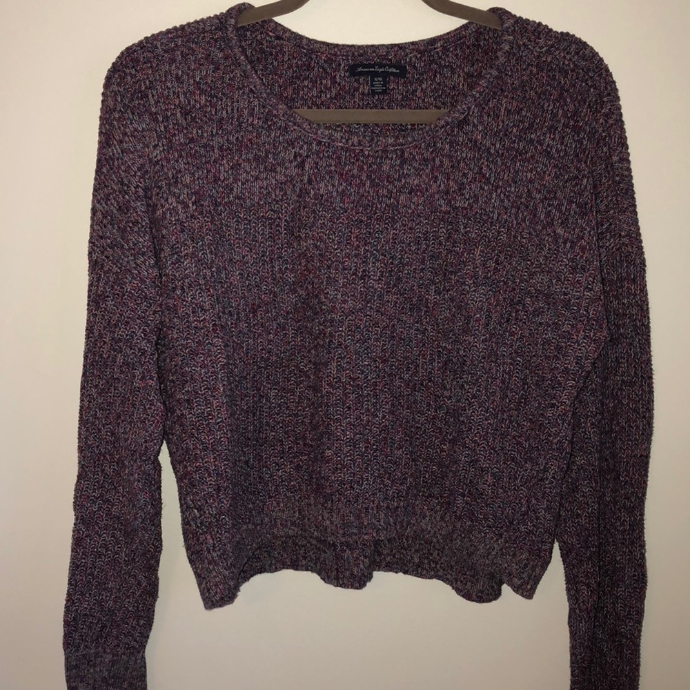 Purple knit sweater